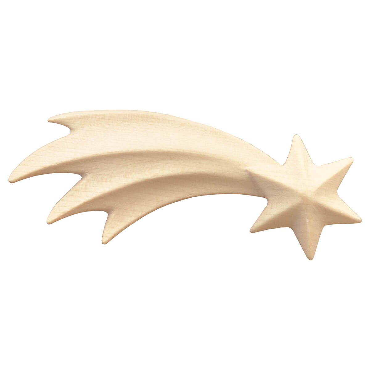 Krippenzubehör Komet Aus Holz - Weihnachtskrippe Deko Stern