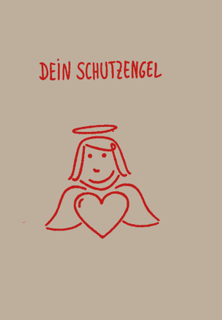 Doppelkarte Schutzengel & Herz