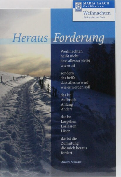 Weihnachtskarte - Herausforderung