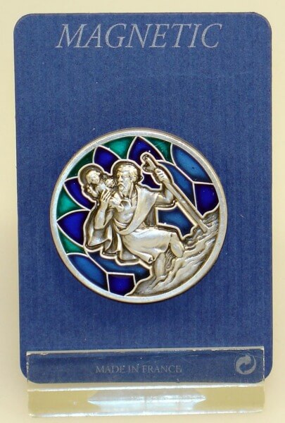 Christophorus - Plakette - Farbig