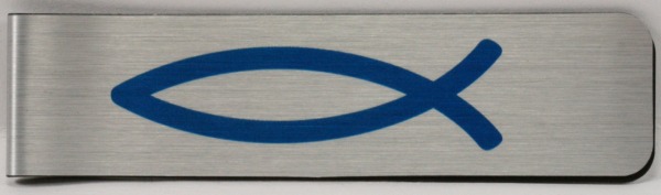 Lesezeichen - Magnet & Fisch Blau 10 x 2,5 cm