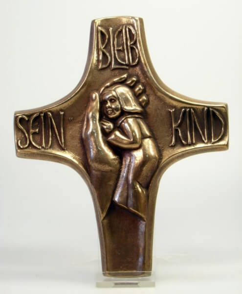 Bronzekreuz - Bleib sein Kind
