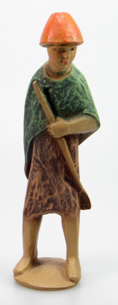 Gelenberg-Krippe - Hirt jung mit Stab - 18 cm
