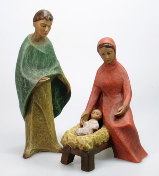 Gelenberg-Krippe - Hl. Familie, 3-teilig - 18 cm