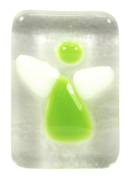Handschmeichler - Glas-Engel & Rechteck