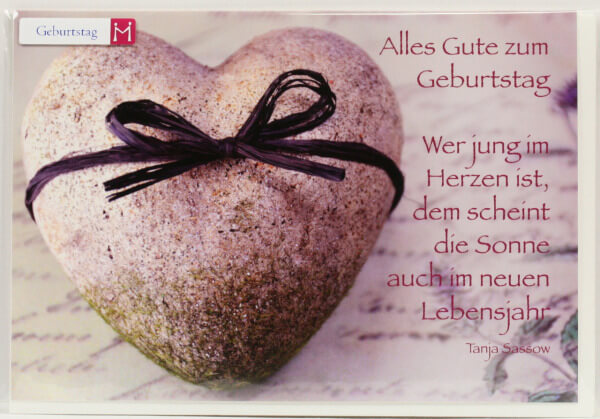 Karte zum Geburtstag - Jung im Herzen