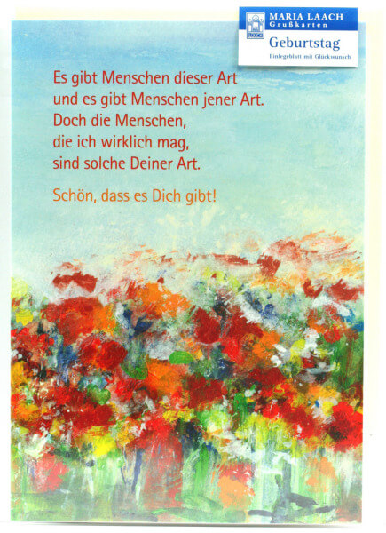 Geburtstagskarte - Es gibt Menschen...