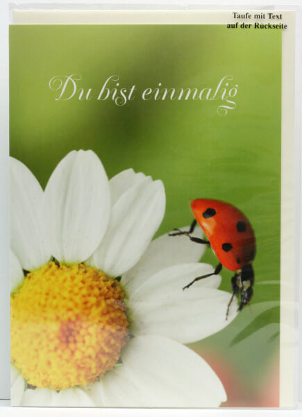 Taufkarte - Du bist einmalig