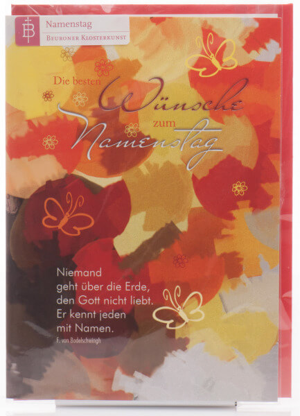 Karte zum Namenstag - Beim Namen gerufen