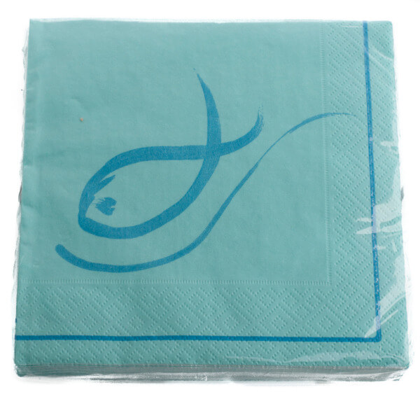 Servietten - Fisch - Türkis