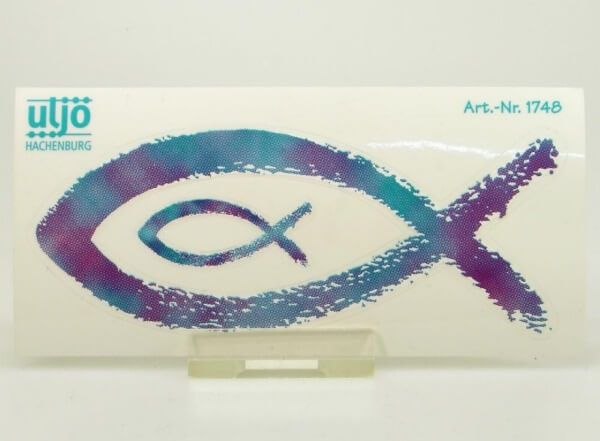 Aufkleber - Fisch & Blau Gefleckt
