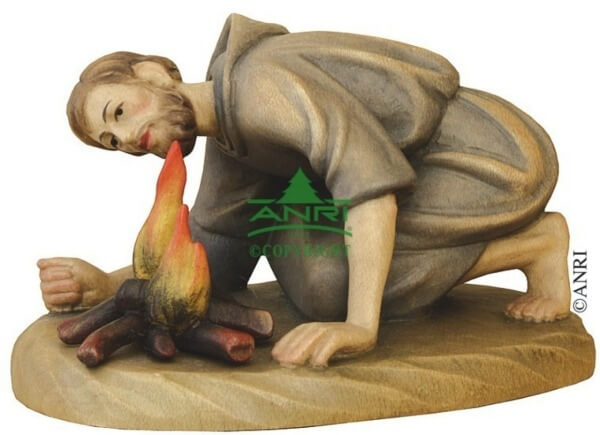 Karl-Kuolt-Krippe - Hirte am Feuer