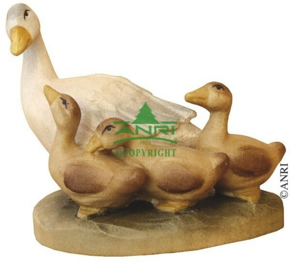 Karl-Kuolt-Krippe - Gans mit Küken