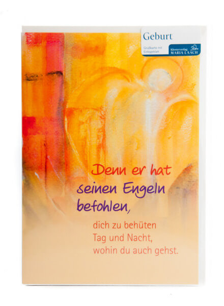 Karte zur Geburt - Schutzengel & Höcker