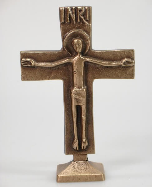 Stehkreuz - Bronze & Klein