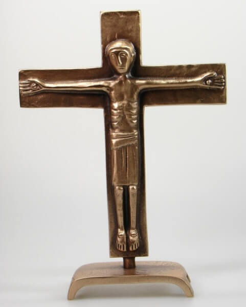 Stehkreuz - Bronze & Eckig