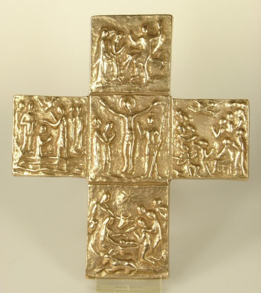 Bronzekreuz - Stationskreuz & 16 cm