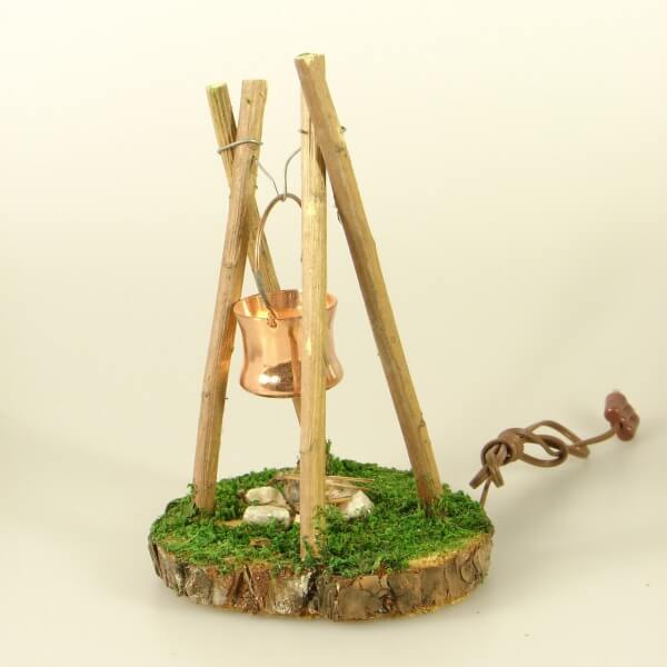 Krippen-Zubehör - Lagerfeuer 12 cm