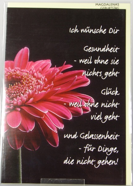 Geburtstagskarte - Ich wünsche Dir...