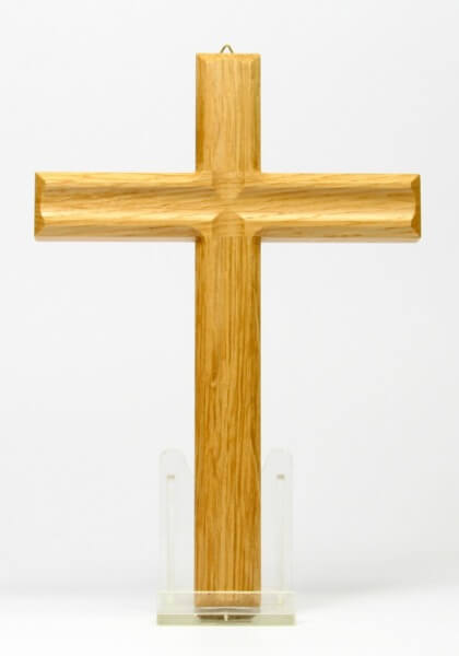 Holzkreuz - Schlicht & Eiche