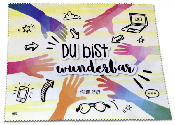 Brillenputztuch - Du bist wunderbar