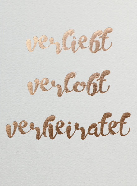 Glückwunschkarte zur Hochzeit - Das höchste Glück auf Erden