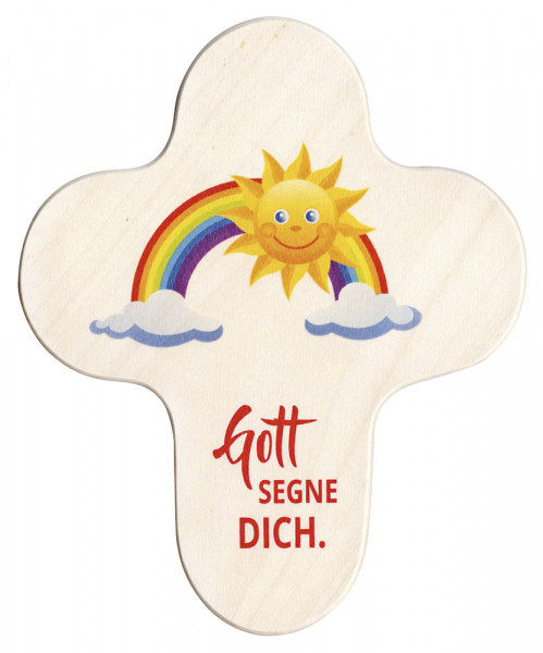 Kinderkreuz - Regenbogen & Sonne