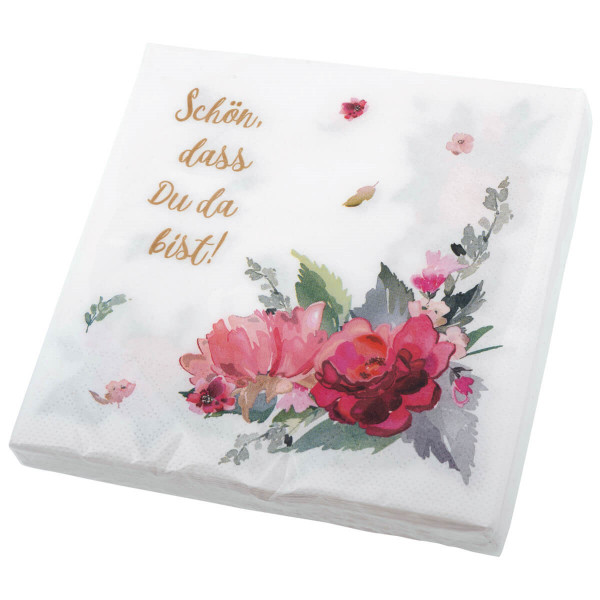 50 Segnaposto In Cartoncino Per Matrimonio, Compleanno, Battesimo, Scritta Tedesca 'Schön, Dass Du Da Bist