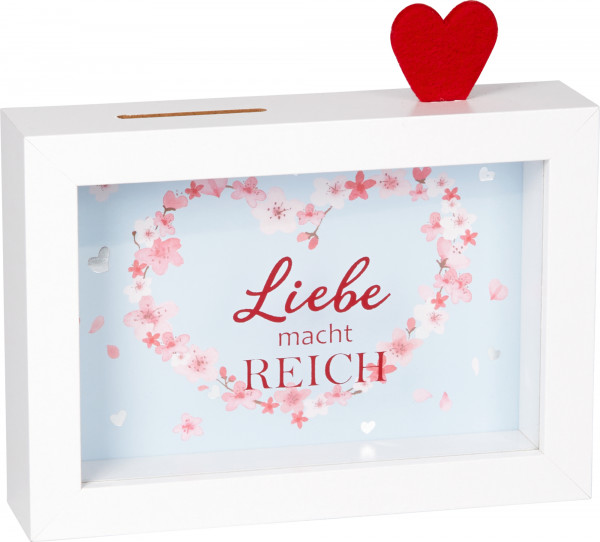 Spardose - Liebe macht reich